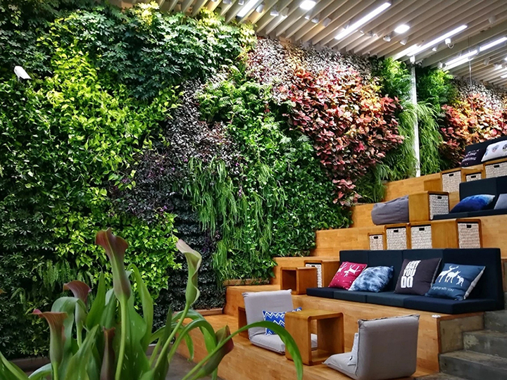 室內(nèi)仿真植物墻景觀